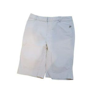 Lauren Ralph Lauren Cream Women's Long Flat Front Shorts Size 12